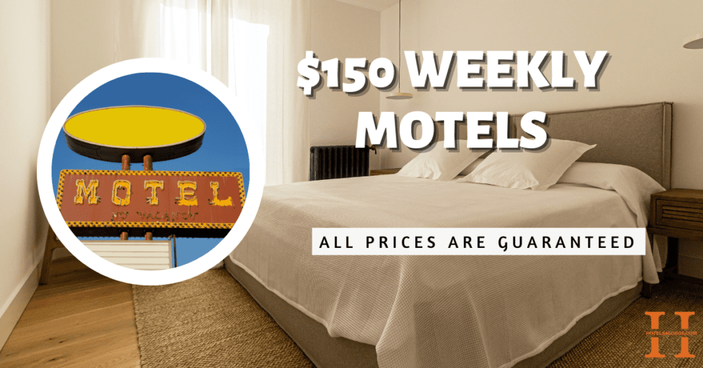 $150 weekly motels