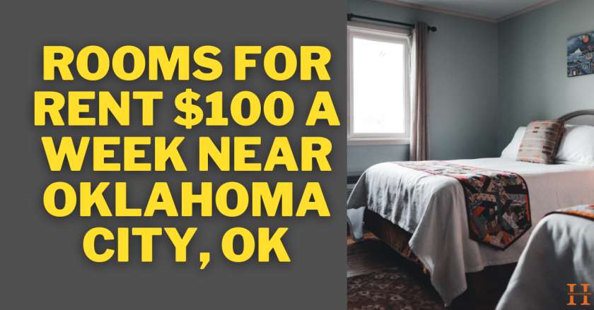 Rooms for rent $100 a week near Oklahoma City, OK